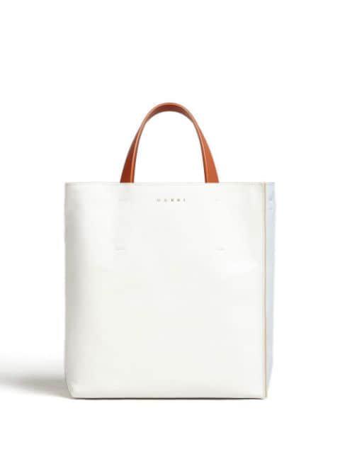Soft colour-block tote bag by MARNI