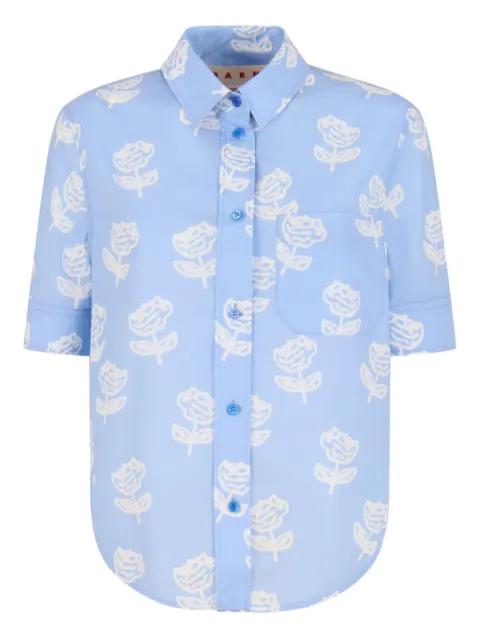 Sprayed Rose shirt by MARNI