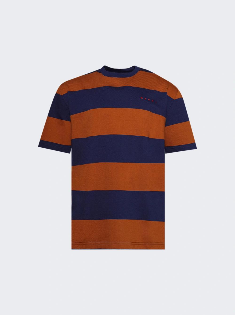 Stripe Tee Ocean And Tobacco  | The Webster by MARNI