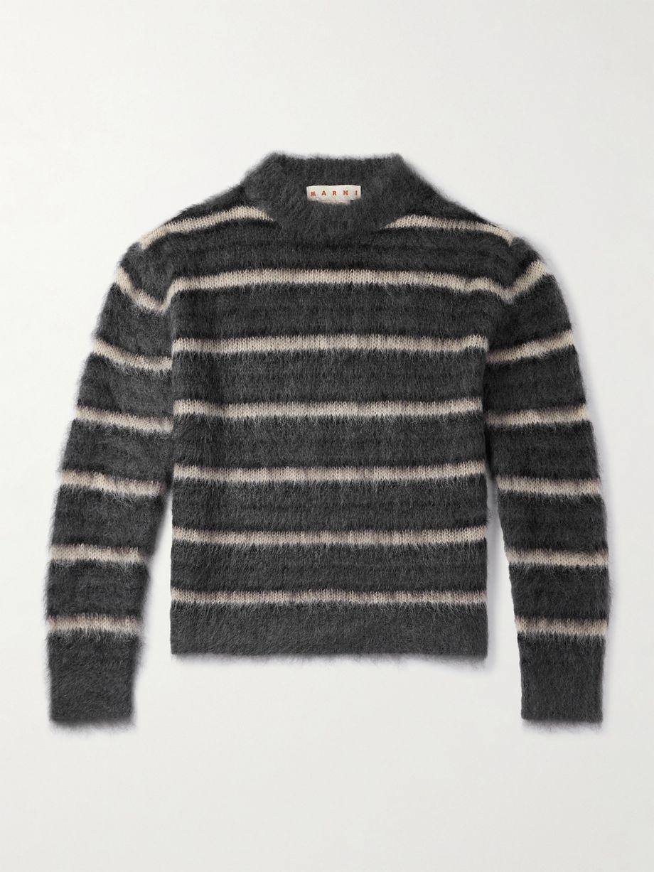 Striped Mohair-Blend Sweater by MARNI