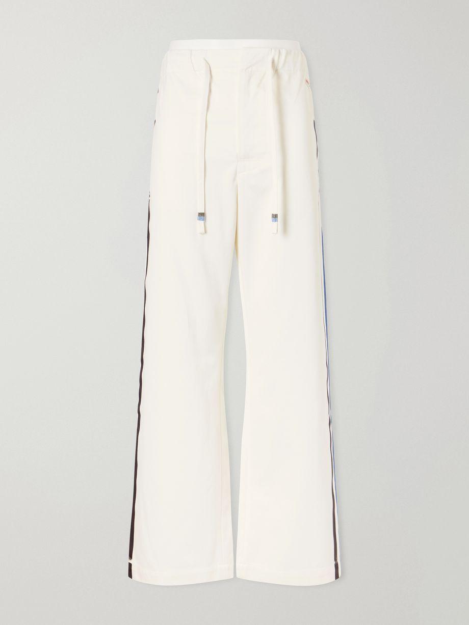 Striped cotton wide-leg pants by MARNI