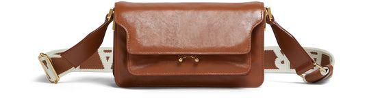 Supple, horizontal leather Trunk bag by MARNI