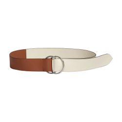 Two-tone leather belt by MARNI