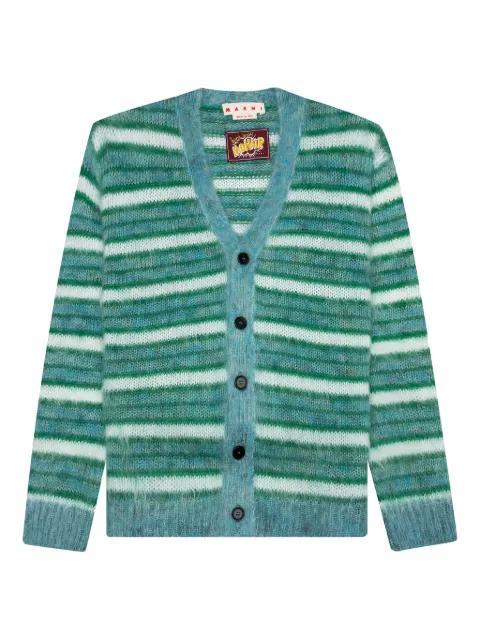 V-neck striped cardigan by MARNI