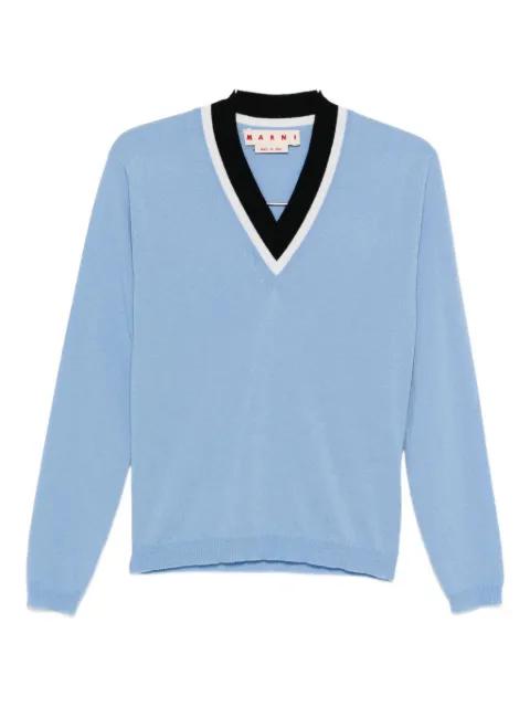 V-neck wool sweater by MARNI