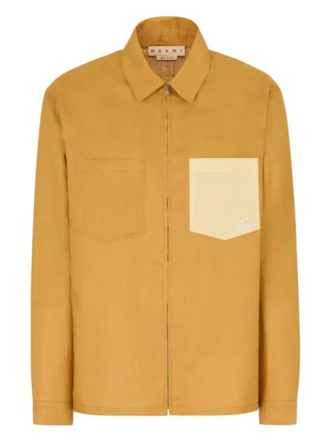 Zip Pocket Waves Logo Shirt by MARNI