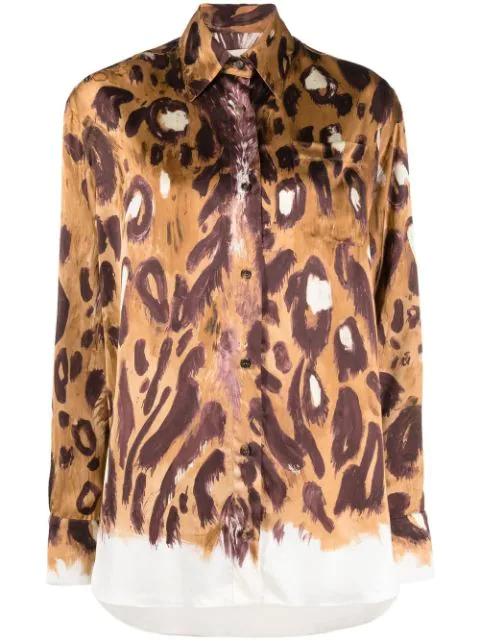 all-over leopard-print shirt by MARNI
