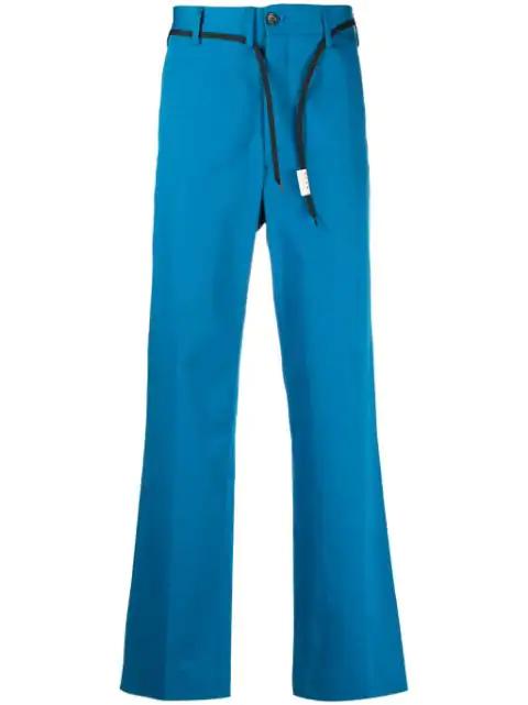 belted straight-leg trousers by MARNI