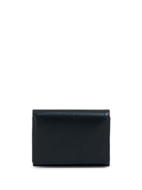 bi-fold embossed logo leather wallet by MARNI