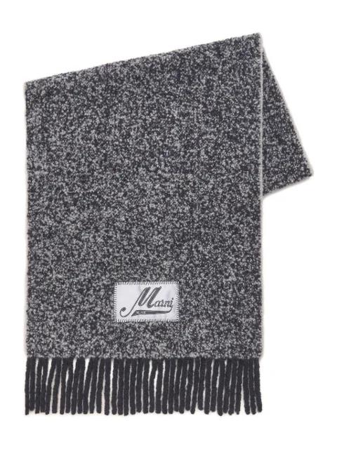 bouclé alpaca-blend scarf by MARNI