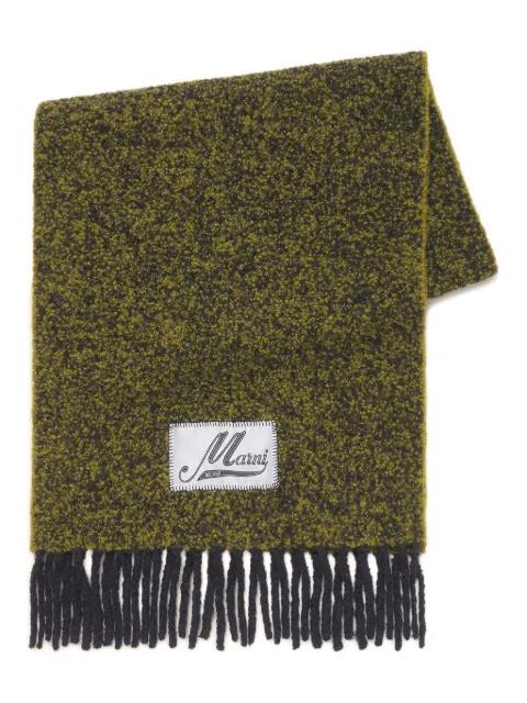 bouclé alpaca-blend scarf by MARNI
