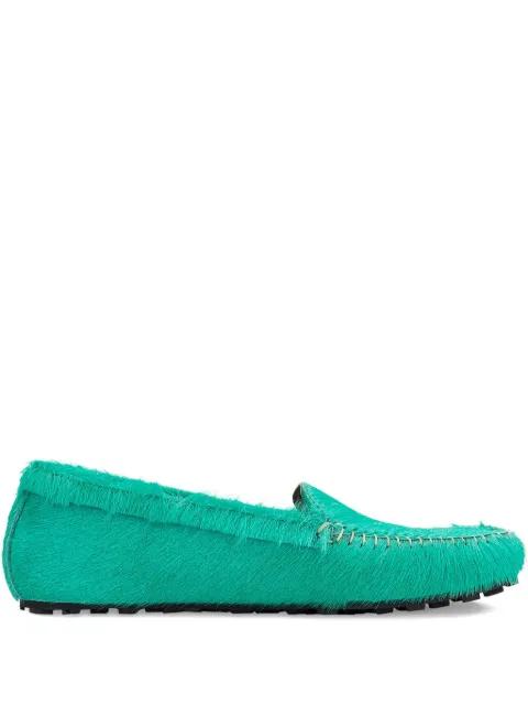 brushed "Green" loafers by MARNI