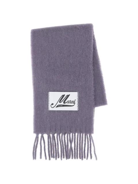 brushed fringed scarf by MARNI