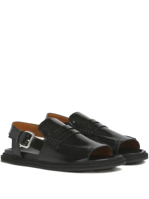 buckle-detail loafer sandals by MARNI