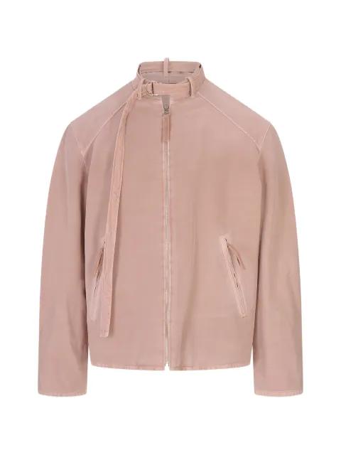 buckle-fastening mock-neck jacket by MARNI