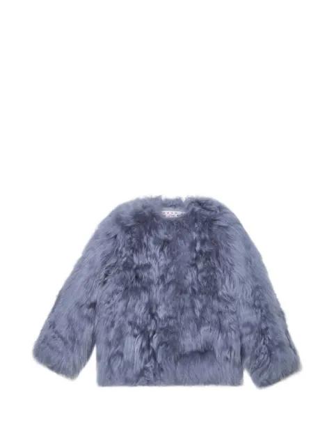 button fur jacket by MARNI