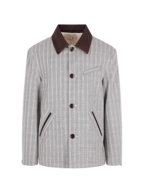 check-pattern jacket by MARNI