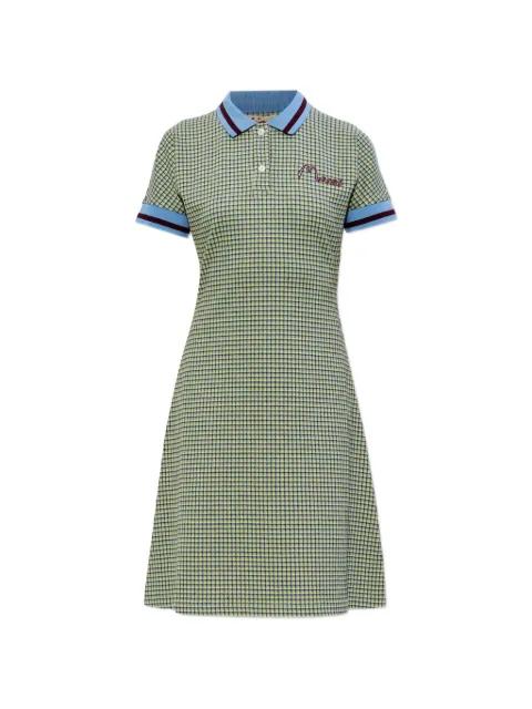 check polo-collar mini dress by MARNI
