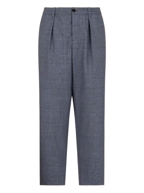 checked pleated trousers by MARNI