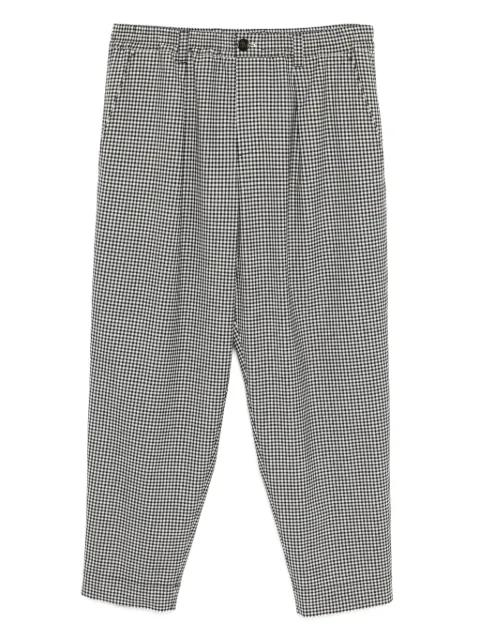 checked print pants by MARNI