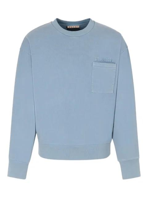 chest-pocket logo sweatshirt by MARNI