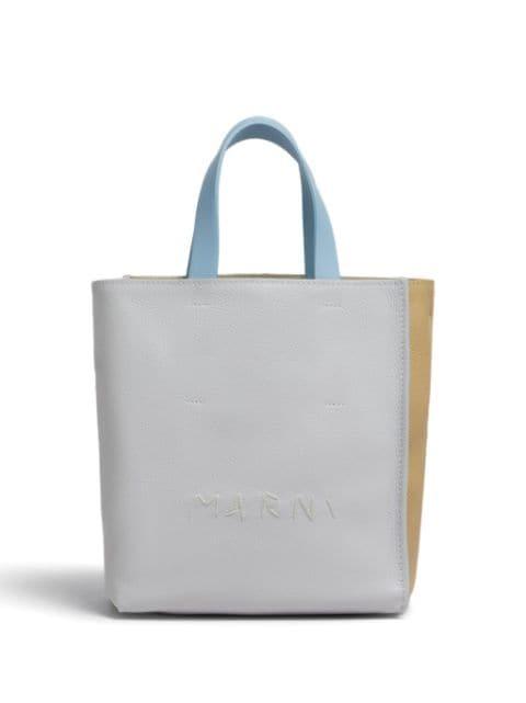 contrasting tote bag by MARNI