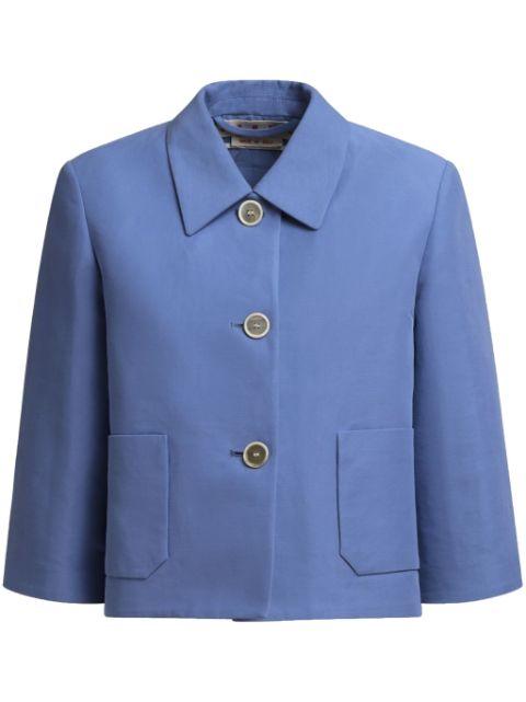 cotton cropped jacket by MARNI