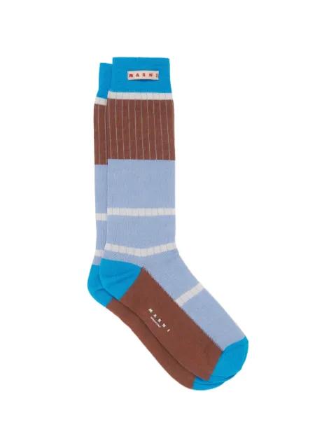 cotton socks with logo label by MARNI