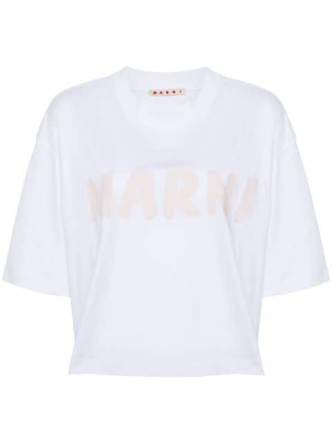 cropped organic cotton T-shirt by MARNI