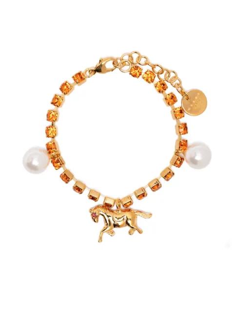 crystal charm bracelet by MARNI