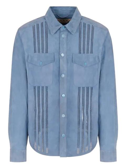 cut-out flap-pocket shirt by MARNI