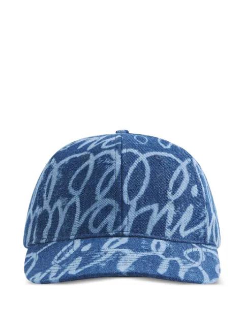 denim laser-print baseball cap by MARNI