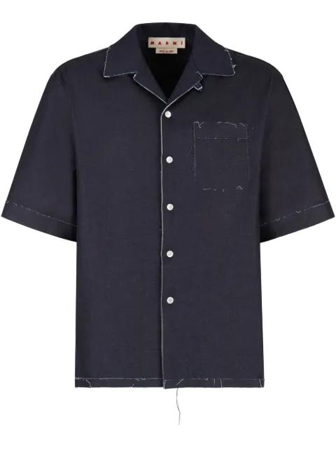 denim short-sleeve shirt by MARNI