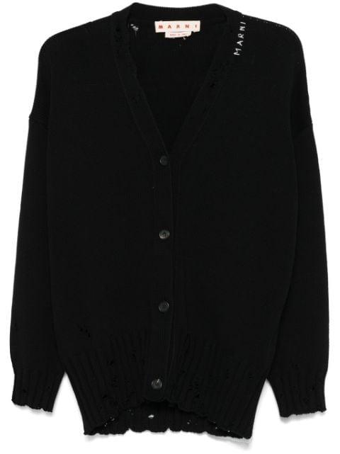 distressed cardigan by MARNI