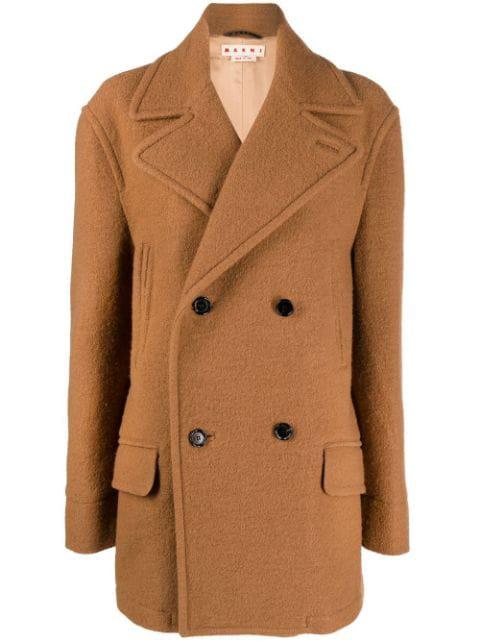 double-breasted short coat by MARNI
