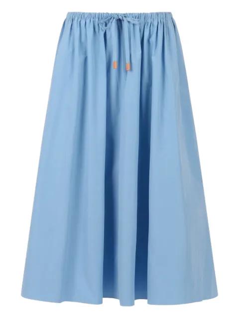 drawstring gathered midi skirt by MARNI
