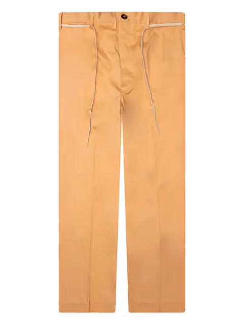 drawstring-pocket trousers by MARNI
