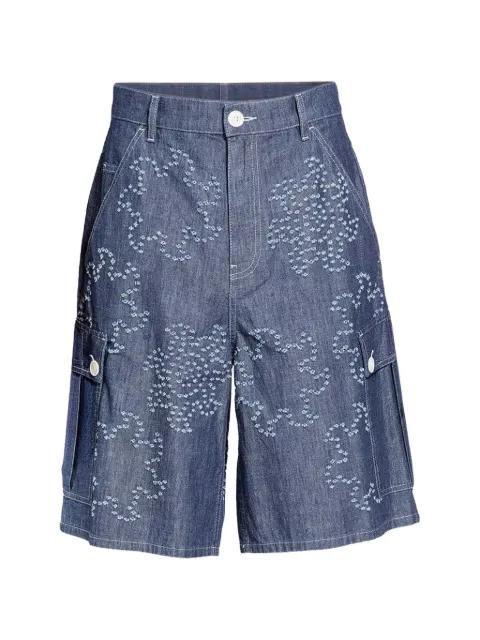embroidered denim shorts by MARNI