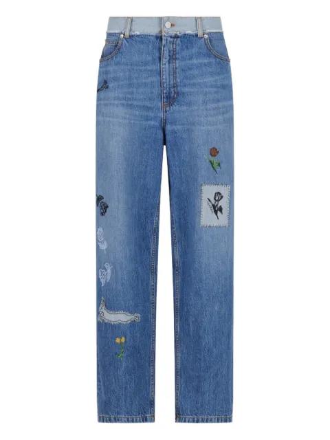 embroidered jeans by MARNI