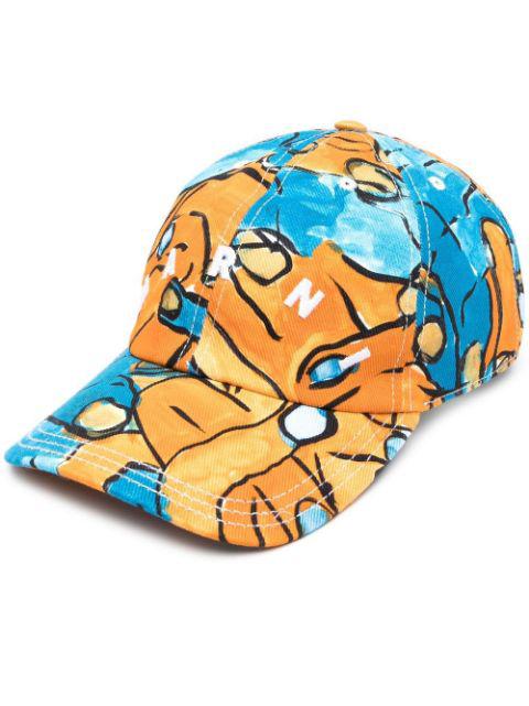 embroidered-logo detail baseball cap by MARNI