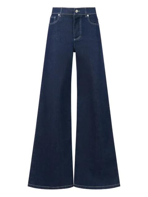 embroidered-logo trousers by MARNI