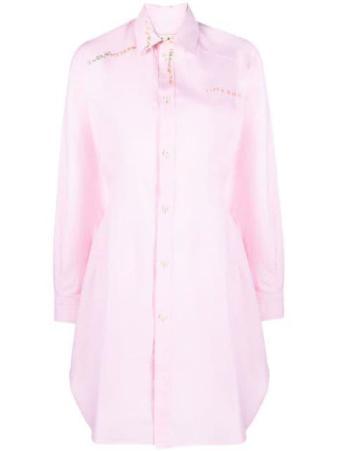 embroidered shirt dress by MARNI