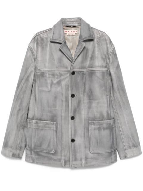 faded-effect coat by MARNI