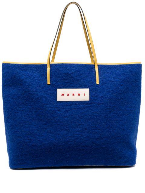 felted reversible tote bag by MARNI