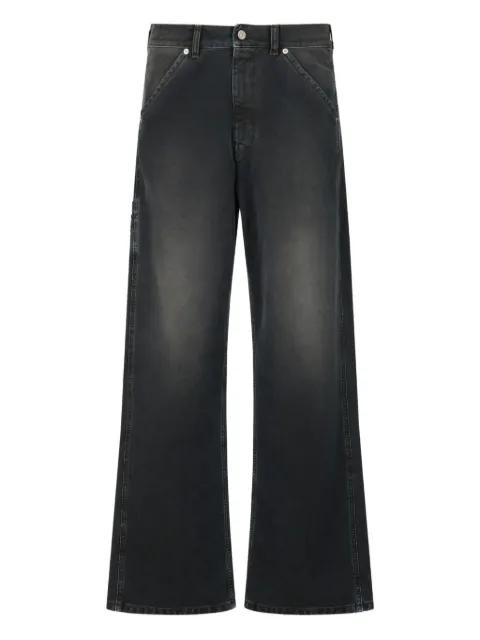 flag-patch faded jeans by MARNI