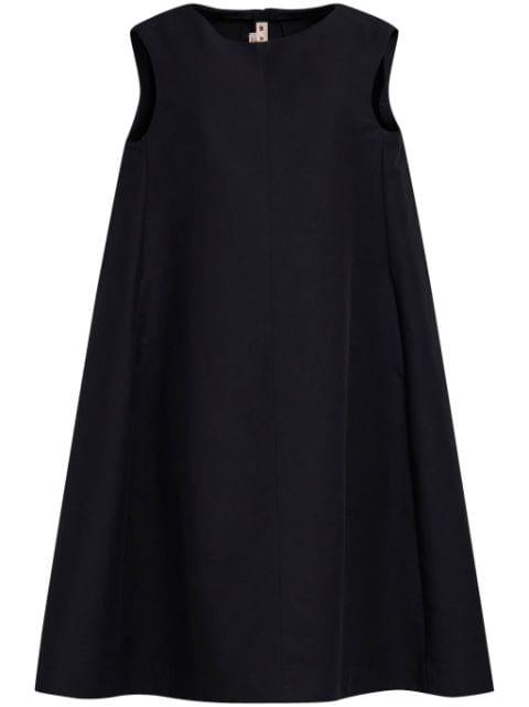flared cotton midi dress by MARNI