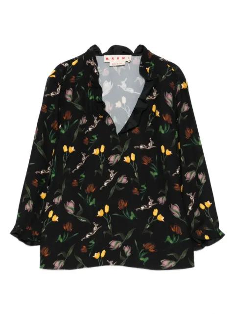 floral-print blouse by MARNI