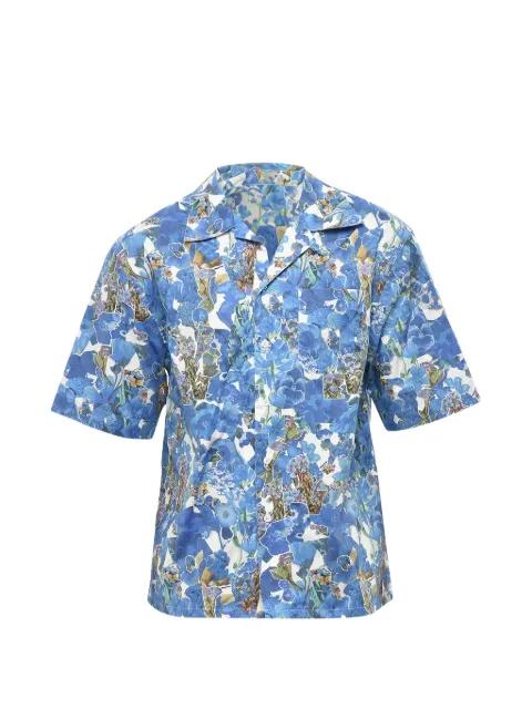 floral-print bowling shirt by MARNI
