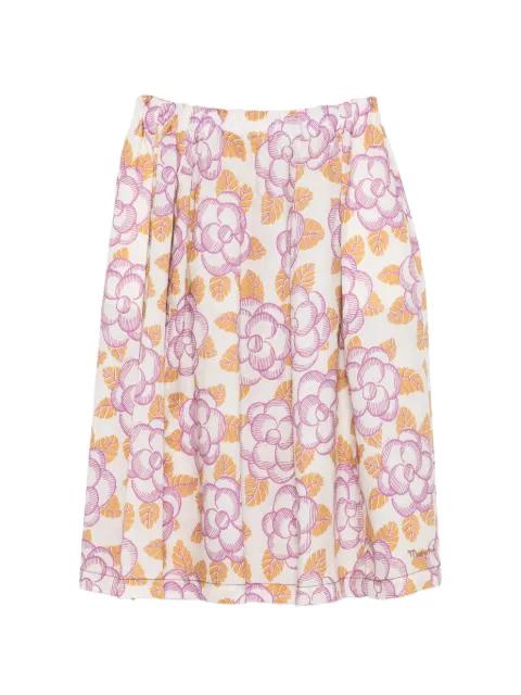 floral-print mid skirt by MARNI