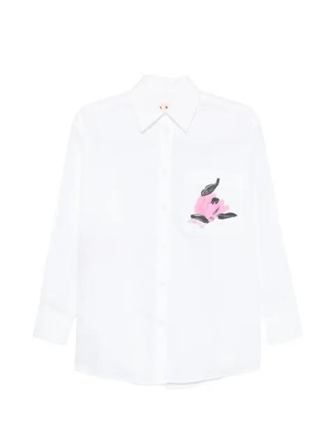 floral-print pocket shirt by MARNI